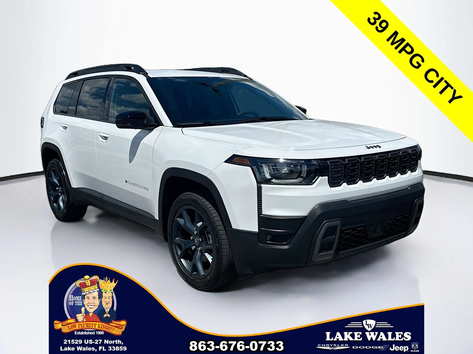 New 2026 Bright White Clear-Coat Exterior Paint Jeep  image 1