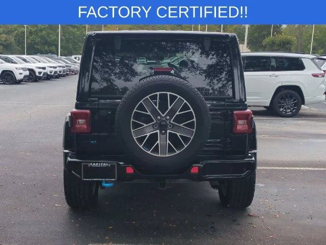 Used 2022 Black Jeep Unlimited Sahara 4xe image 4