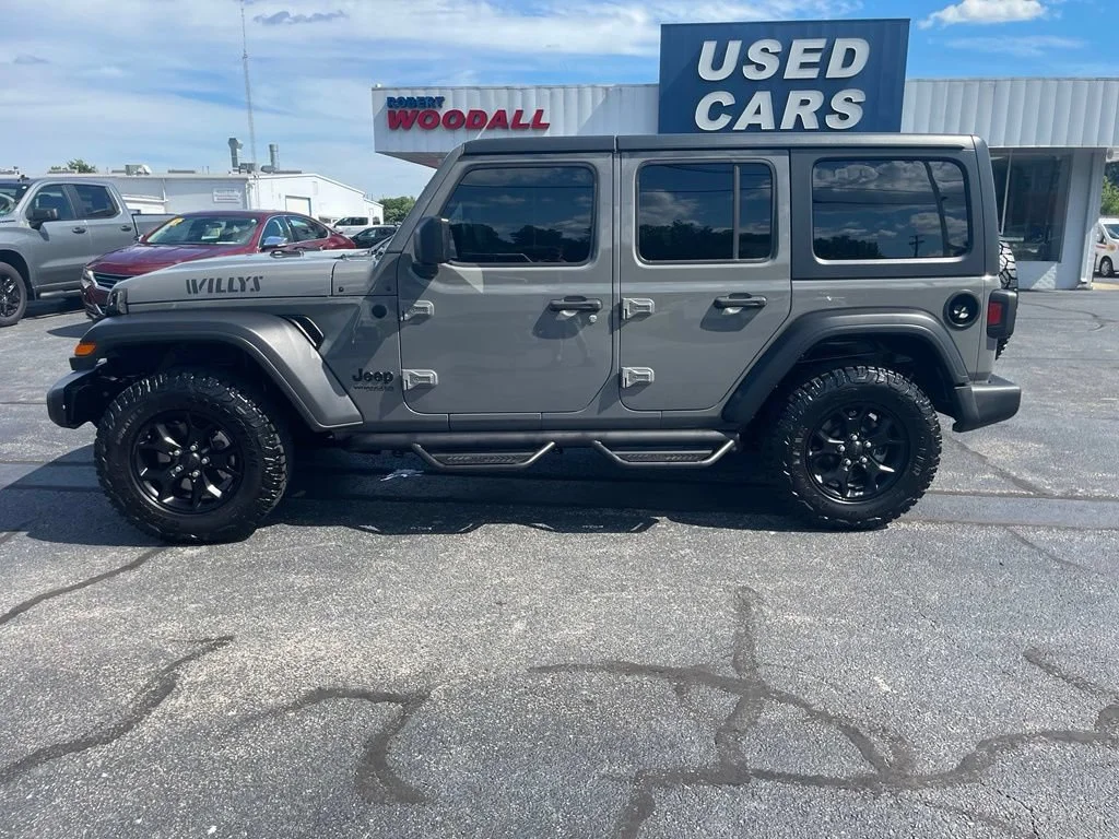 Used 2021 Sting-gray Clearcoat Jeep Unlimited Willys image 4