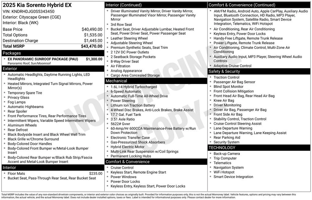 Used 2025 Green Kia EX image 2