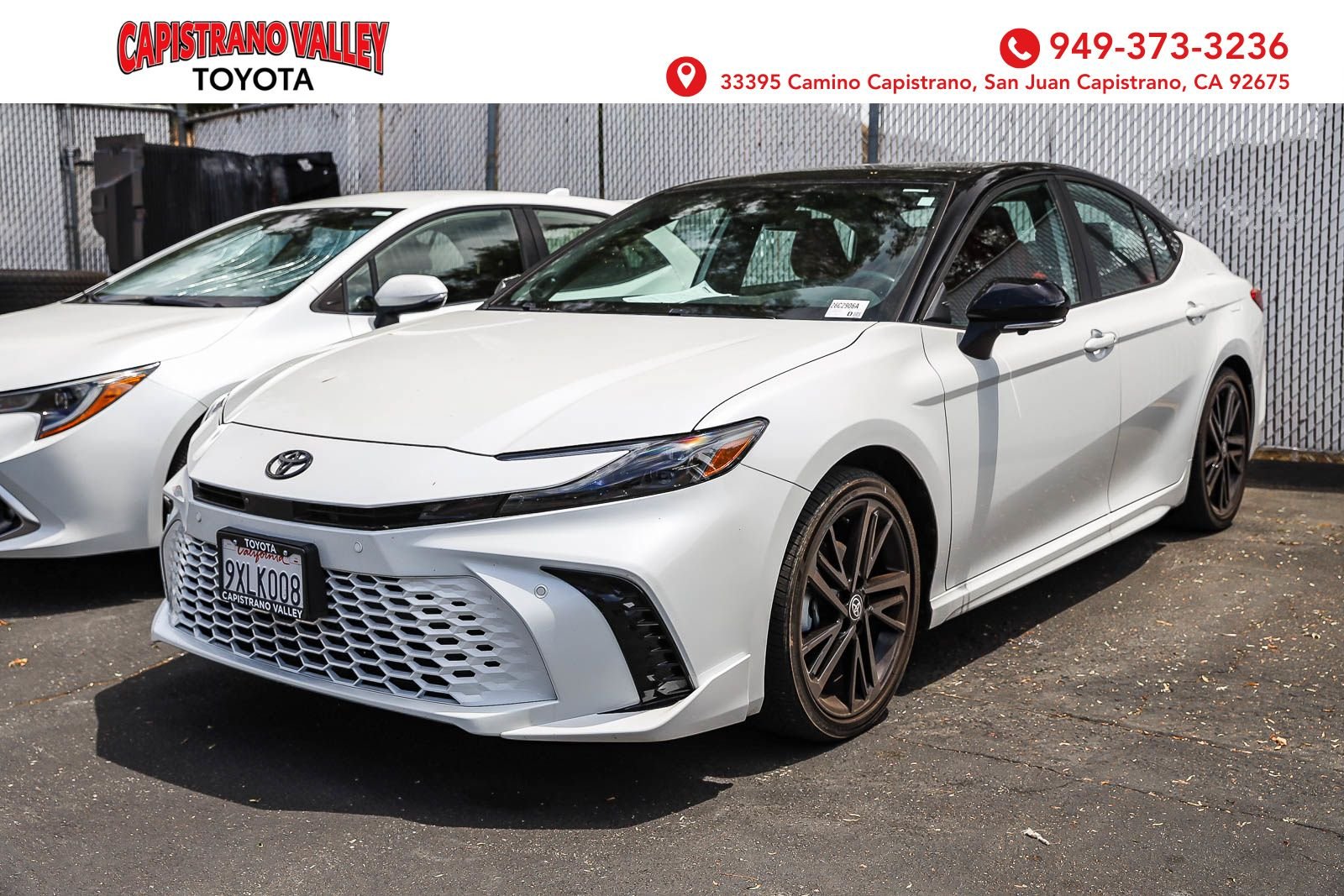 Used 2025 Midnight Black Metallic Toyota XSE image 1
