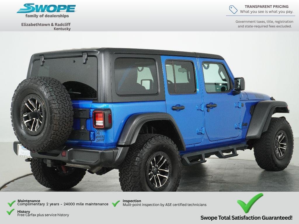 Used 2025 Hydro Blue Pearlcoat Jeep Willys image 3
