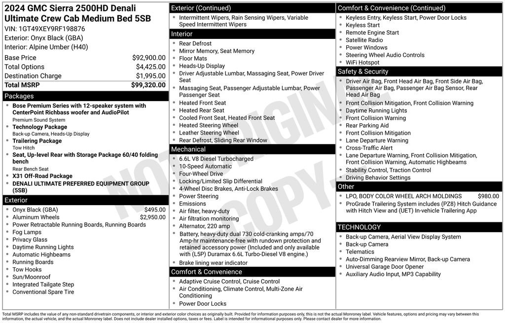 Used 2024 Black GMC Denali Ultimate image 31