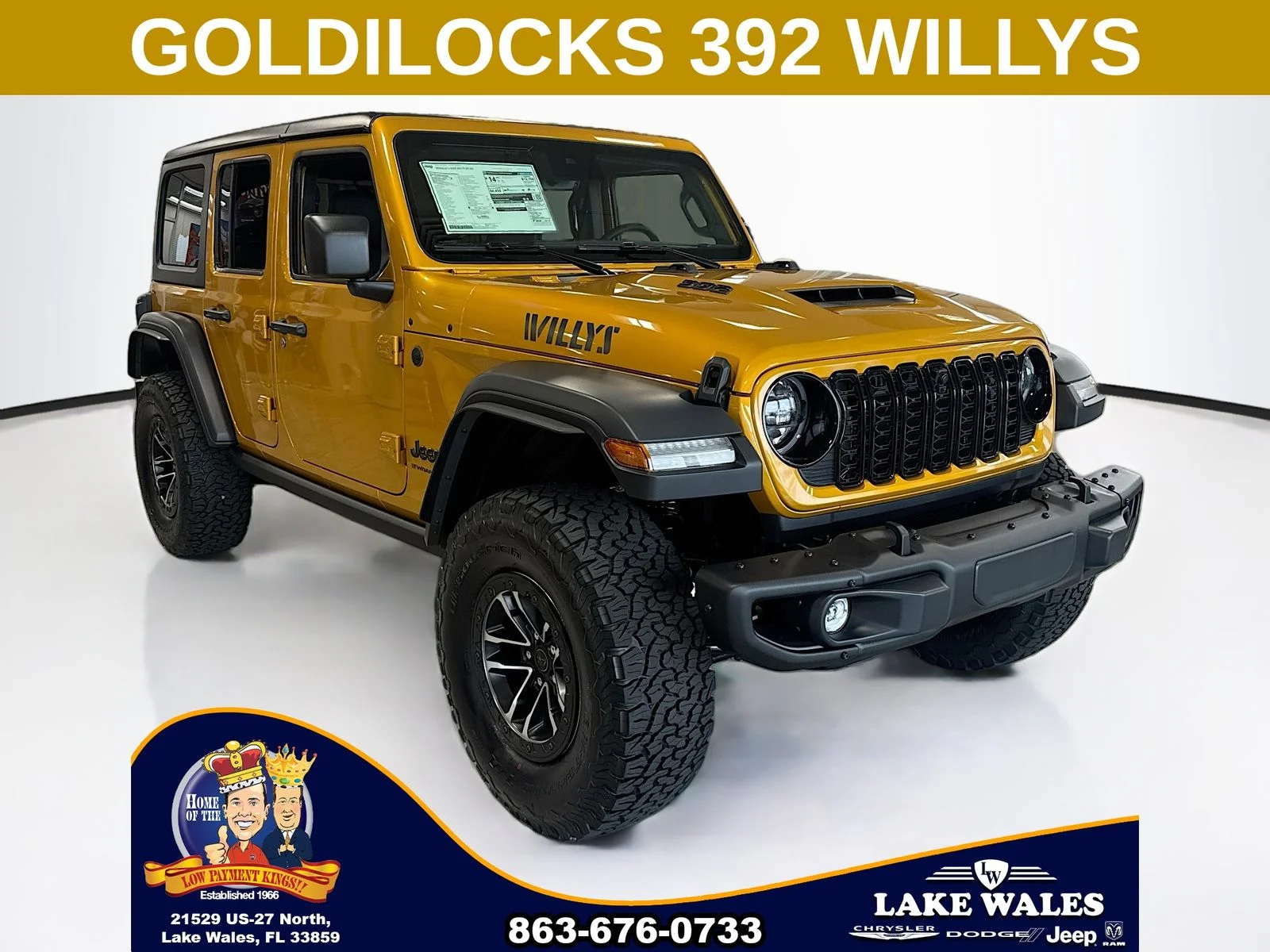 New 2026 Goldilocks Exterior Paint Jeep Willys image 1