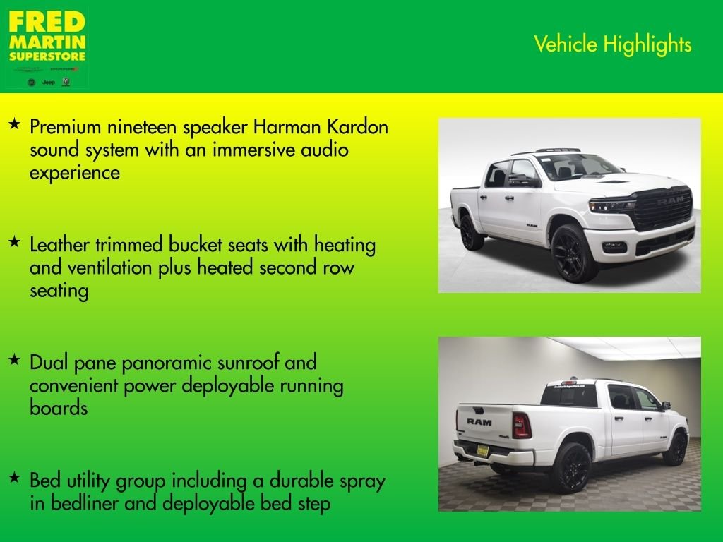 New 2026 Bright White Clear-Coat Exterior Paint RAM Laramie image 15