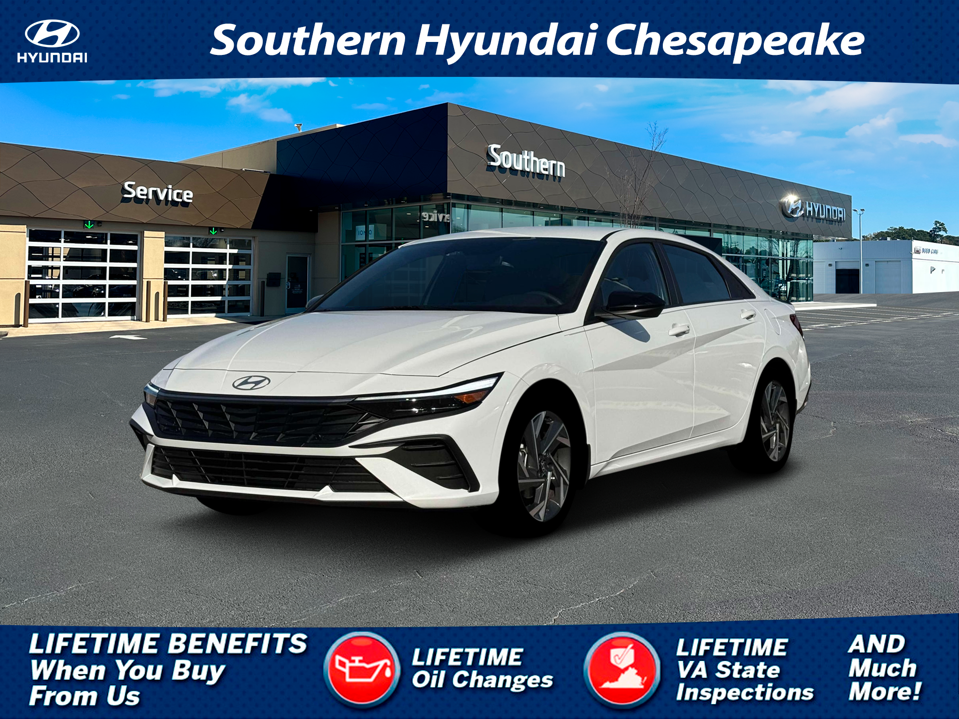 New 2025 White Hyundai SEL Sport image 1