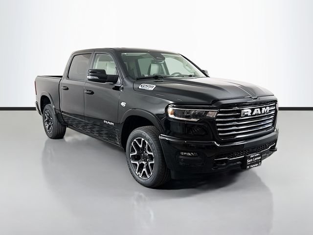 New 2026 Diamond Black Crystal Pearl-Coat Exterior Paint RAM Laramie image 1