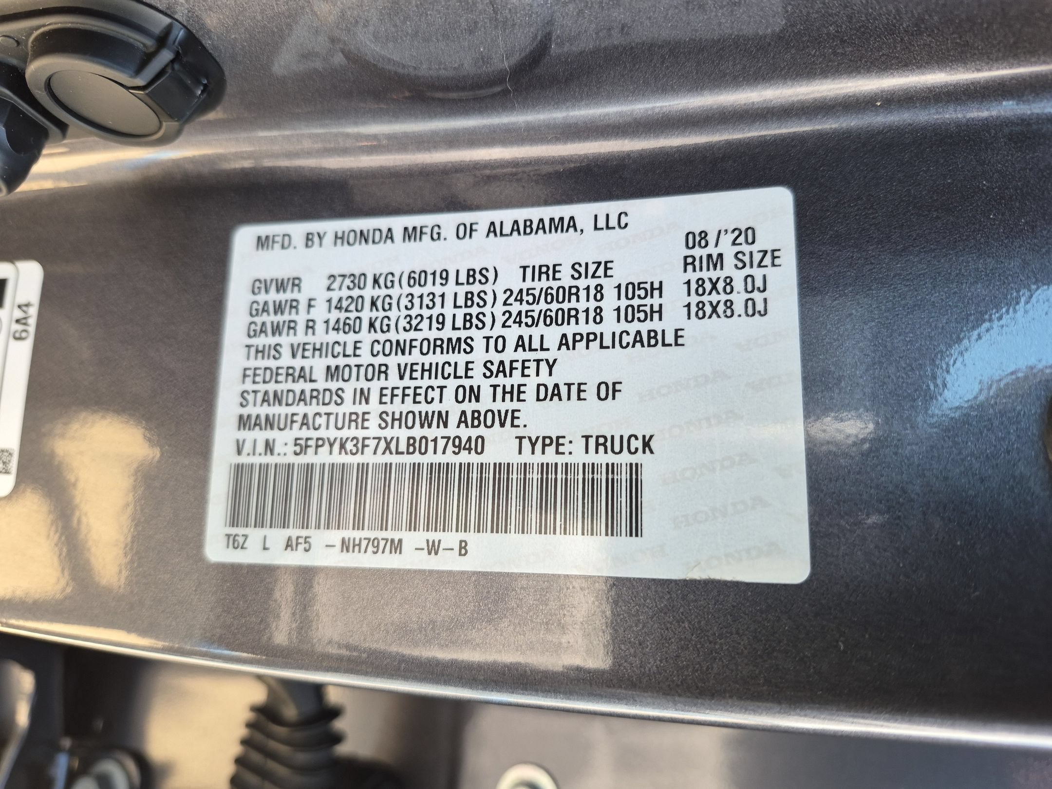 Certified Used 2020 Gray Honda RTL-E image 35
