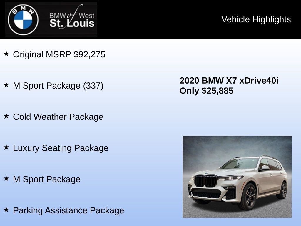 Used 2020 White BMW xDrive40i image 8
