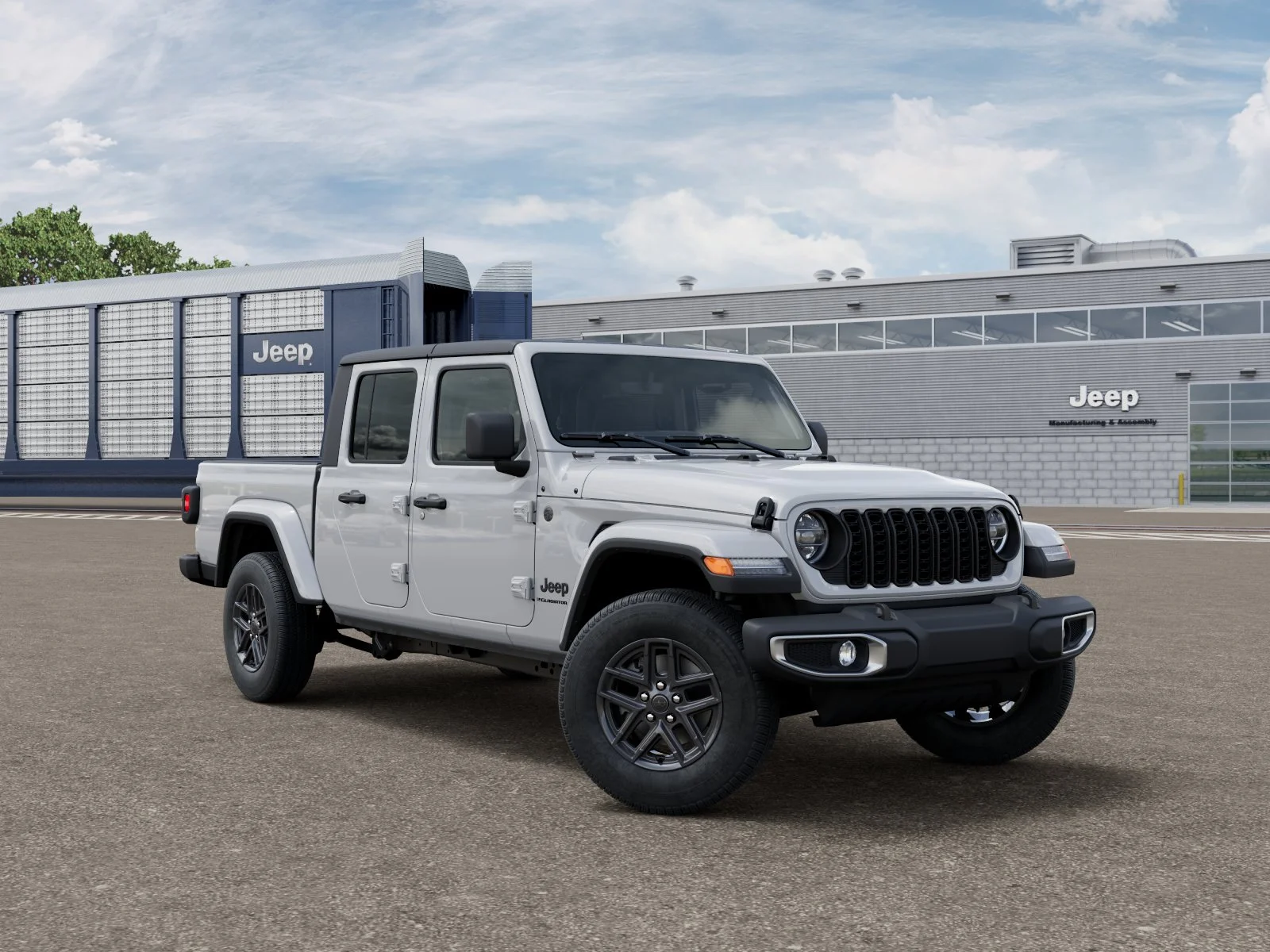 New 2026 Bright White Clear-Coat Exterior Paint Jeep Sport S image 3
