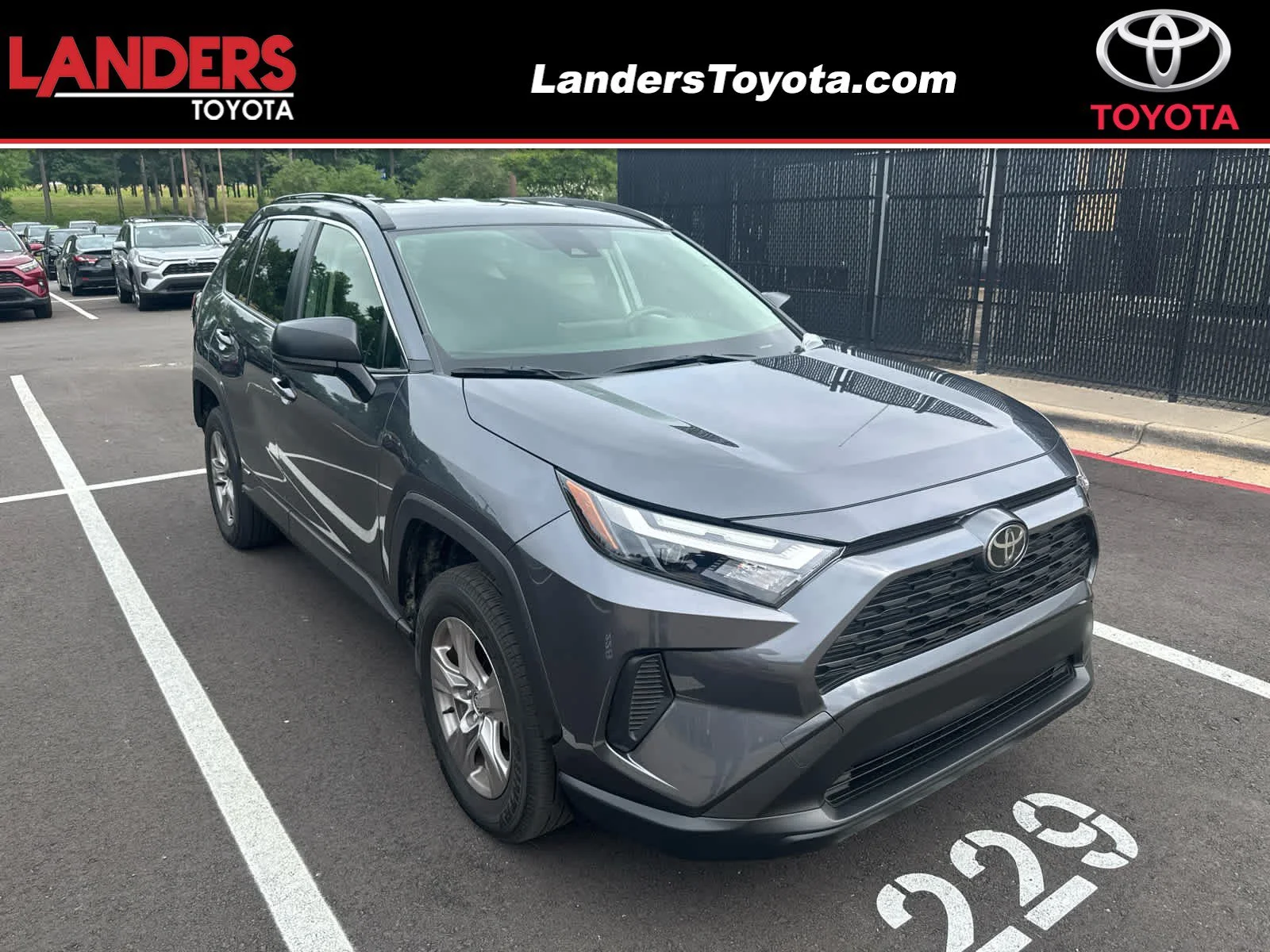 Used 2025 Magnetic Gray Metallic Toyota Hybrid LE image 1
