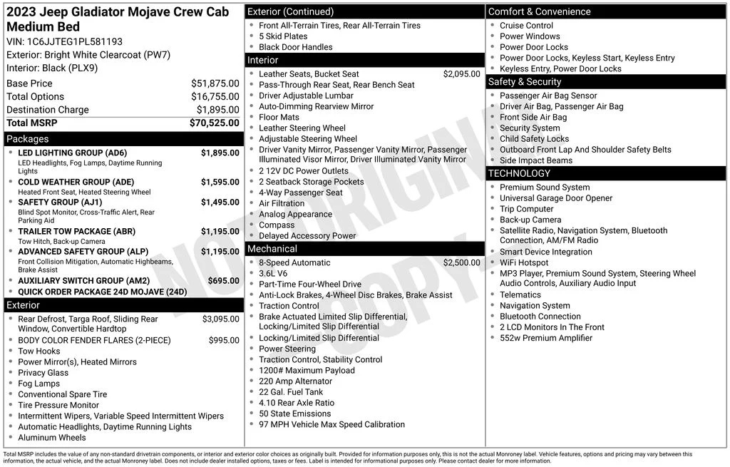 Used 2023 White Jeep Mojave image 2