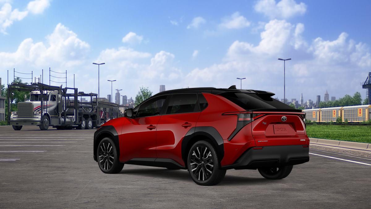 New 2026 Supersonic Red with Midnight Black Metallic roof Toyota Limited image 6