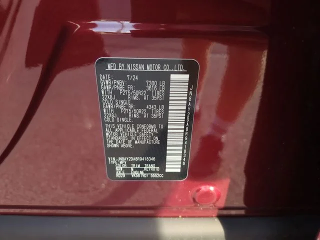 Certified Used 2024 Red Nissan Platinum image 39