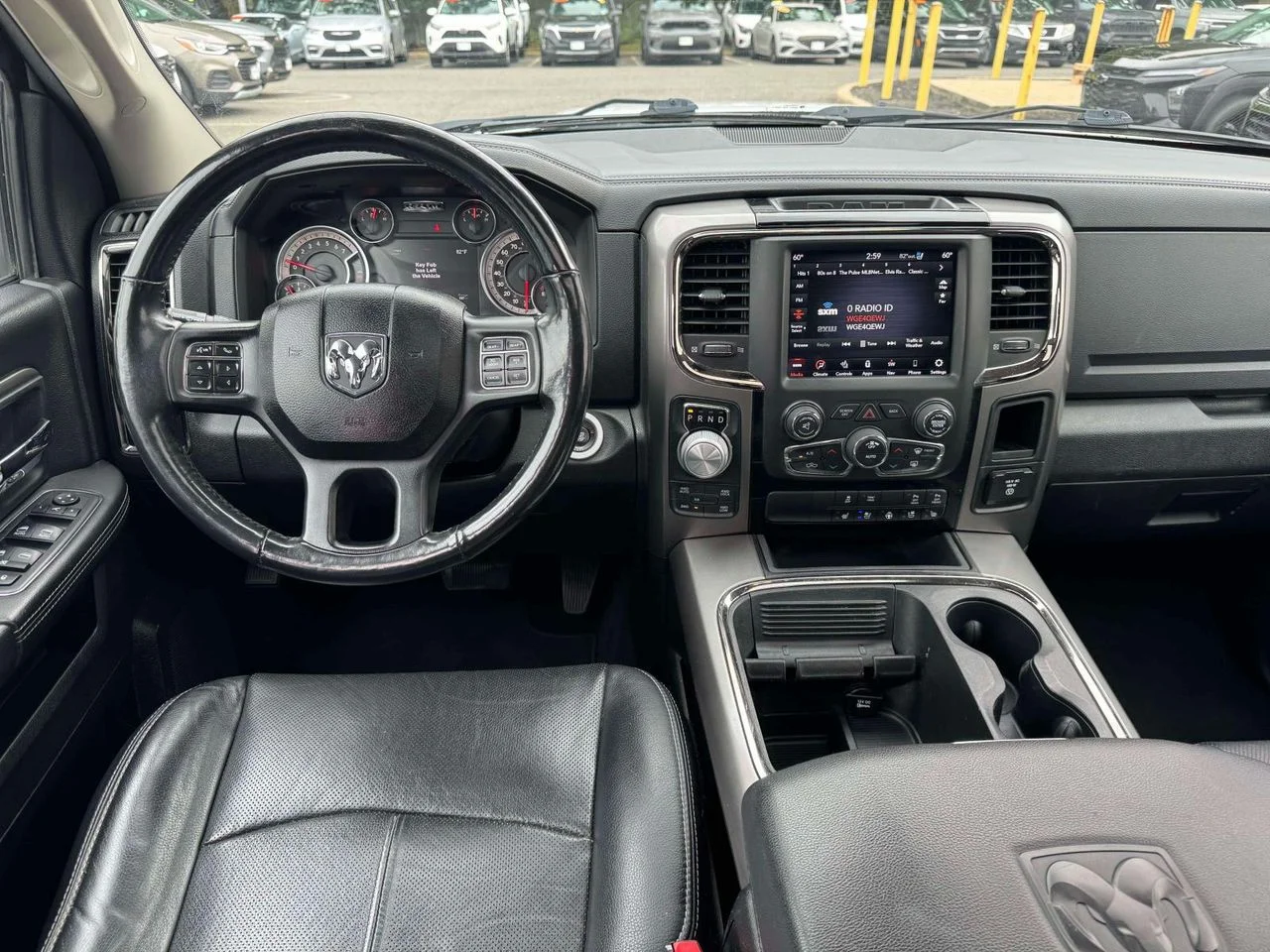 Used 2018 Bright White Clearcoat RAM Night Crew Cab 4x4 57