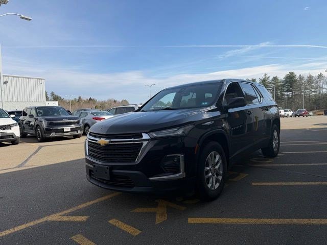 Mosaic Black Metallic 2022 Chevrolet Traverse LS AWD SUV / Crossover Four-Wheel Drive