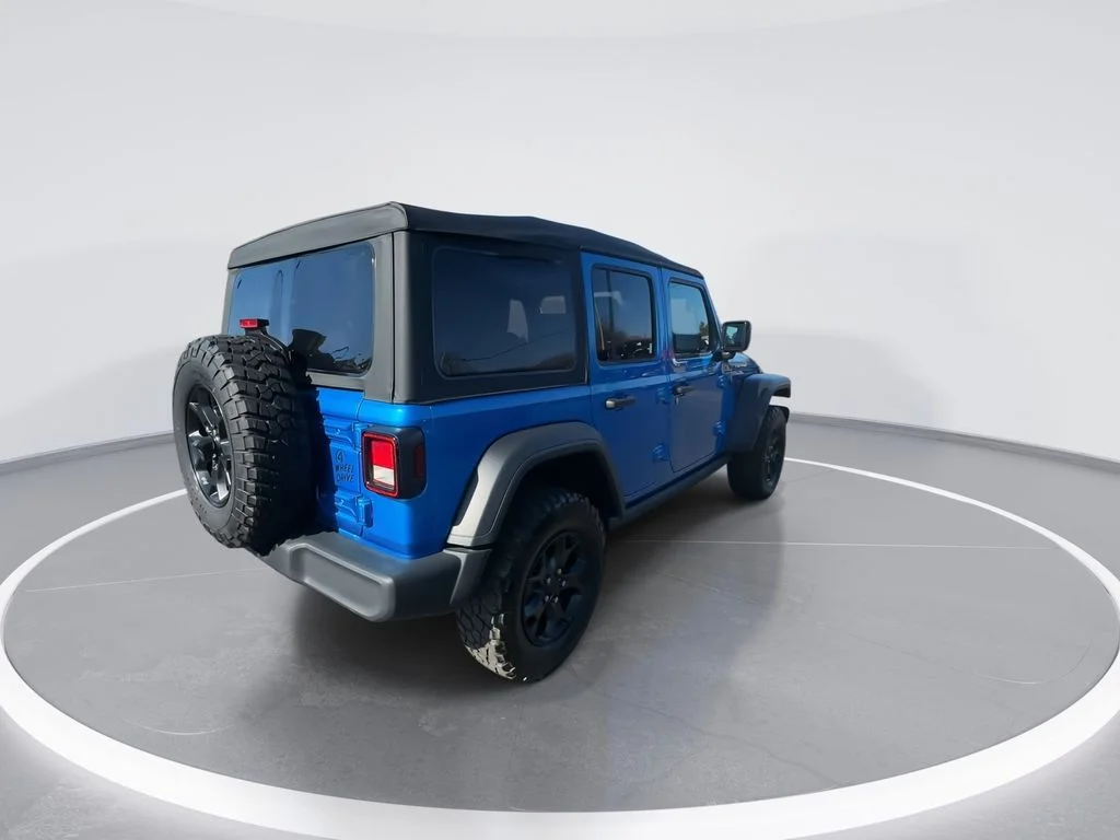 Used 2022 Blue Jeep Unlimited Willys image 8