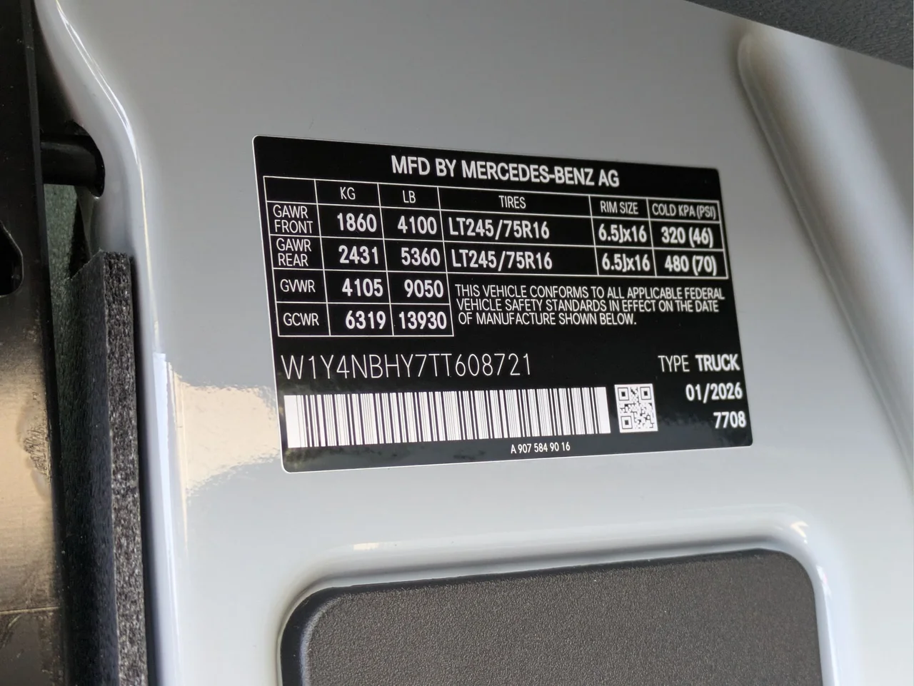 New 2026 Silver Gray Mercedes-Benz Cargo 144 WB image 11