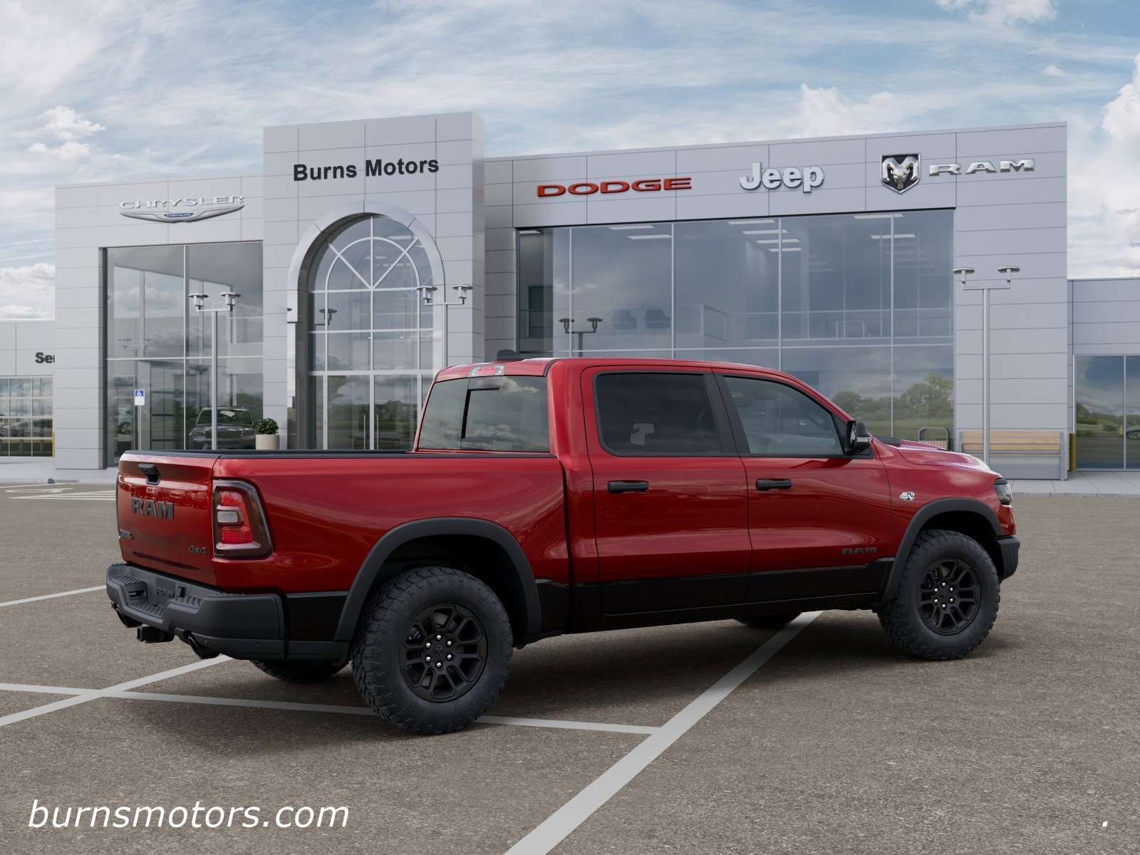 New 2026 Molten Red Pearl-Coat Exterior Paint RAM Rebel image 4