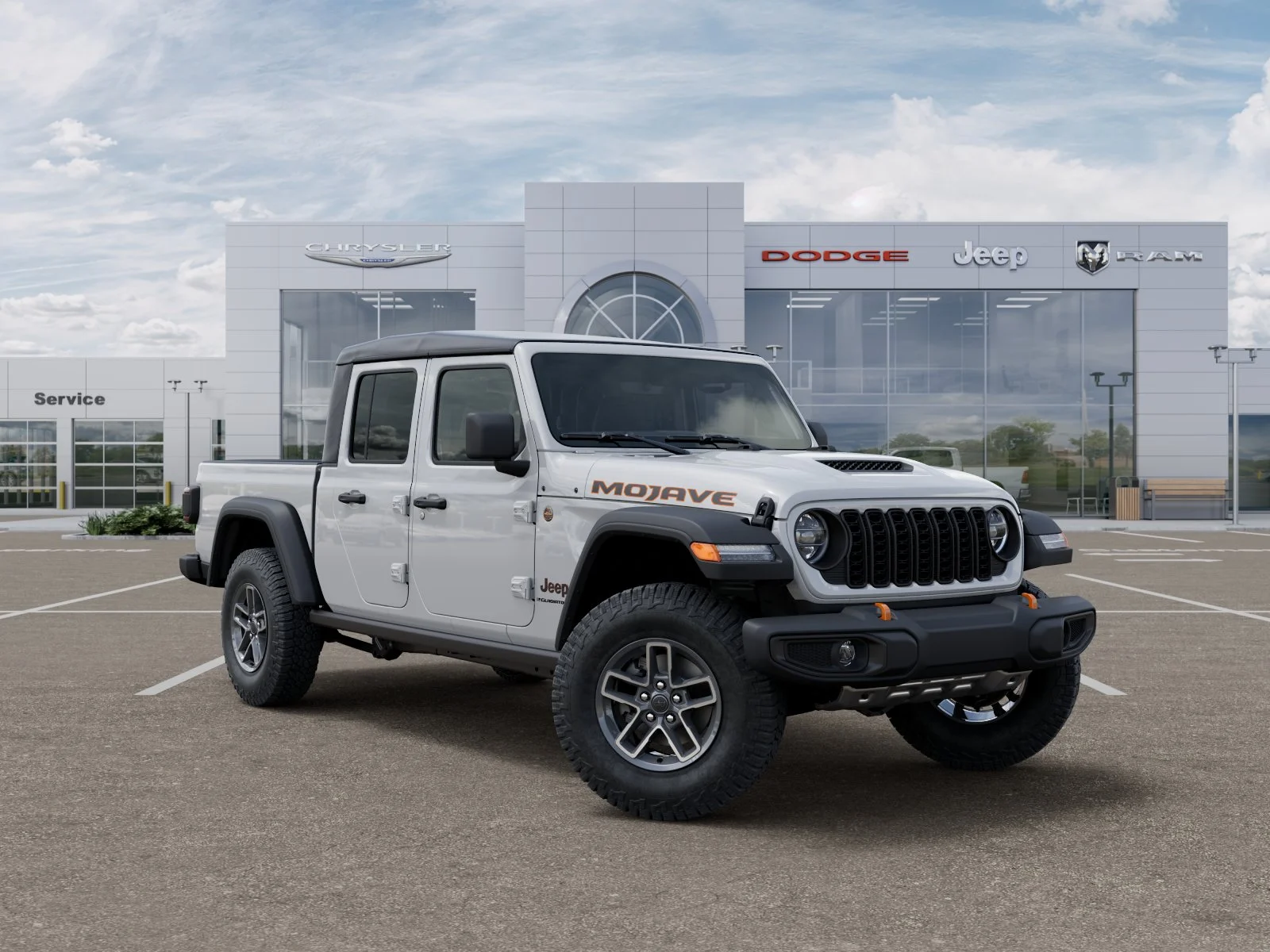 New 2026 Bright White Clear-Coat Exterior Paint Jeep Mojave image 57