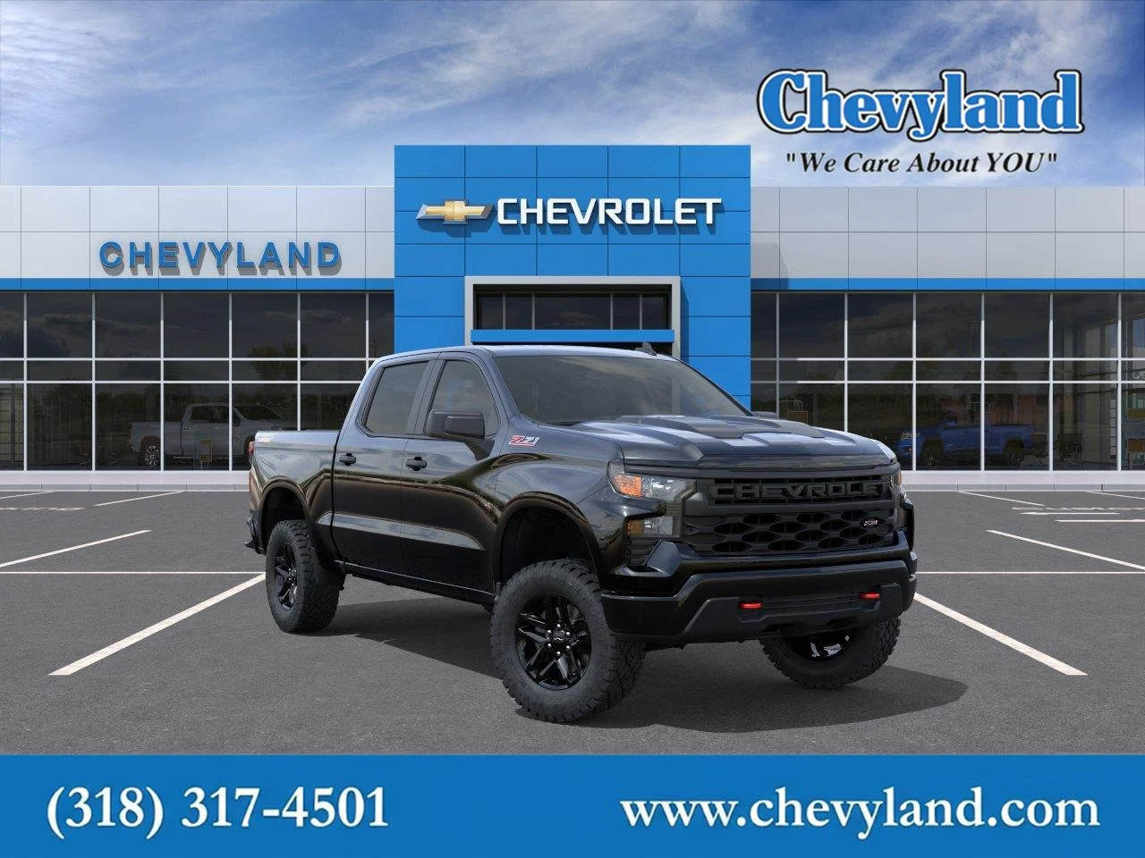 New 2026 Black Chevrolet Custom Trail Boss image 1
