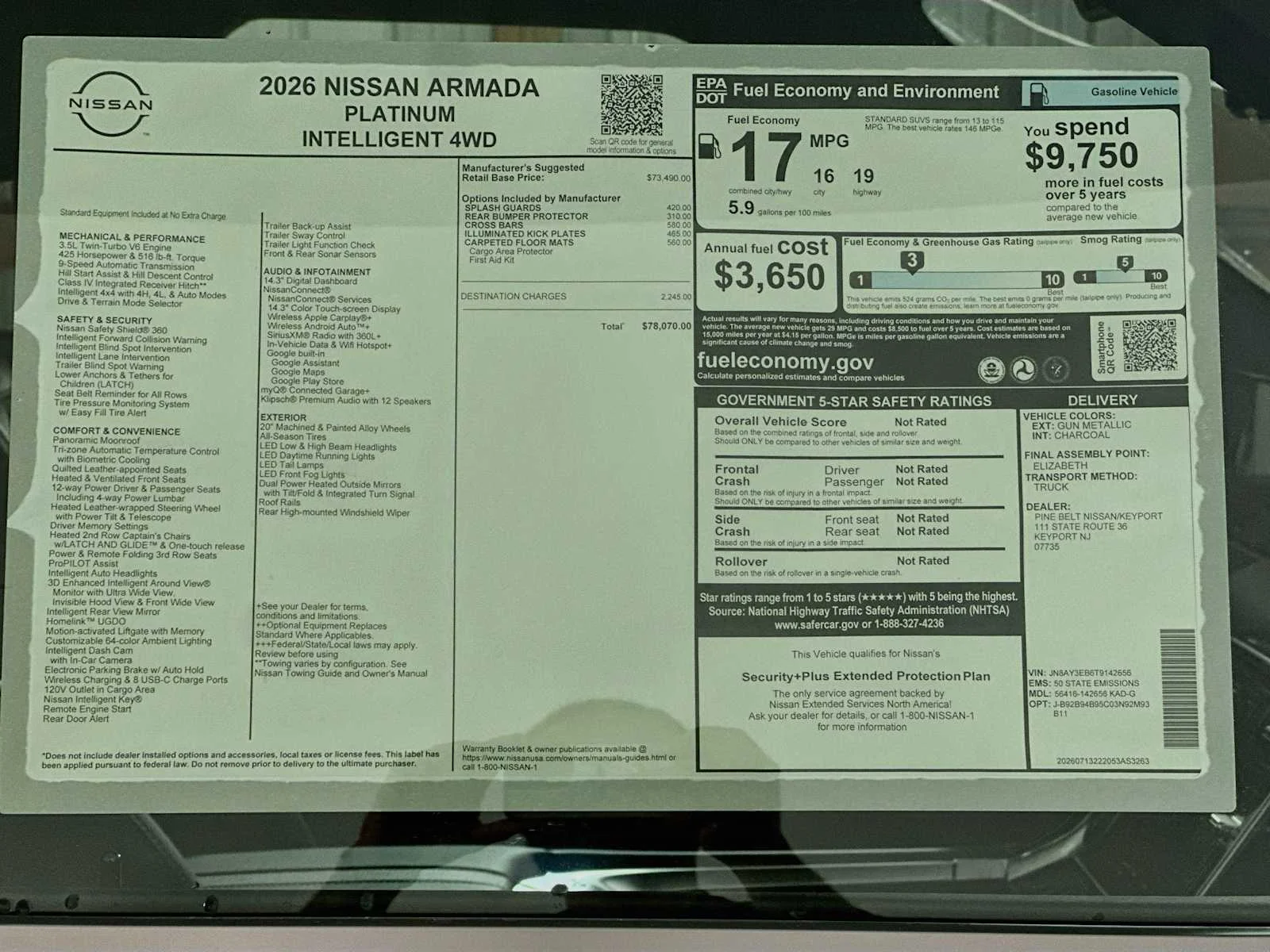 New 2026 Gun Metallic Nissan Platinum image 6