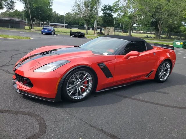 Used 2016 TORCH RED Chevrolet Z06 3LZ image 2
