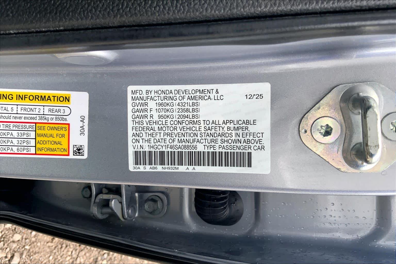 Used 2025 Meteorite Gray Metallic Honda SE image 34