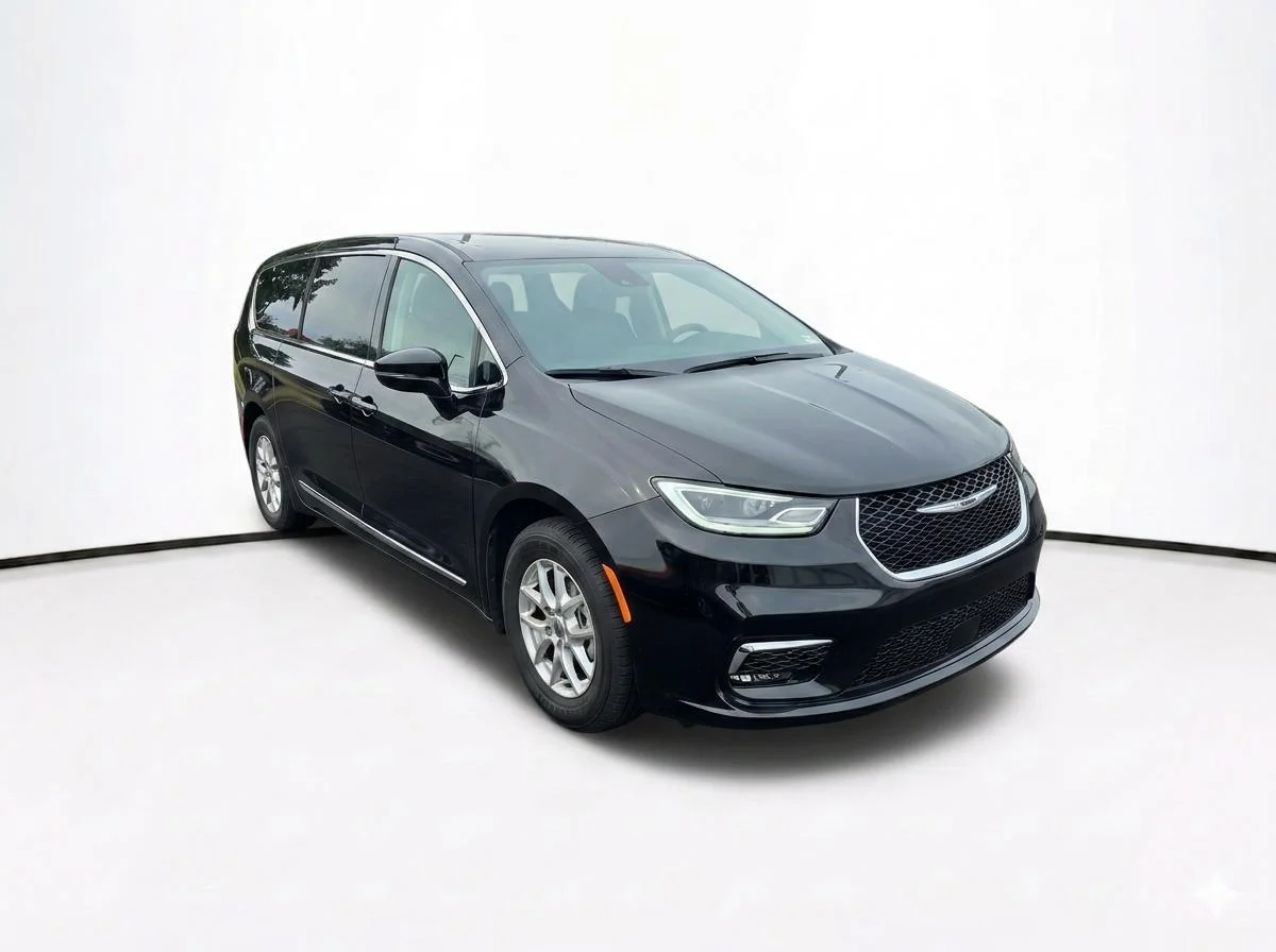 Used 2024 Diamond Black Crystal Pearlcoat Chrysler Touring L image 4