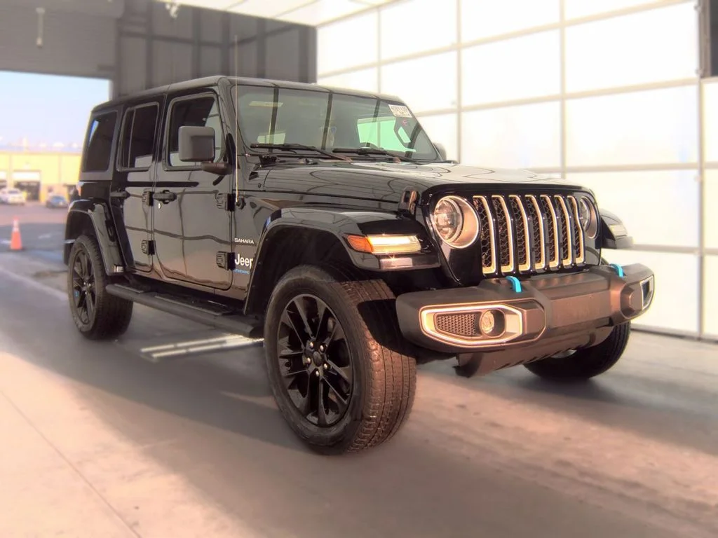 Used 2023 Black Jeep Sahara 4xe image 3