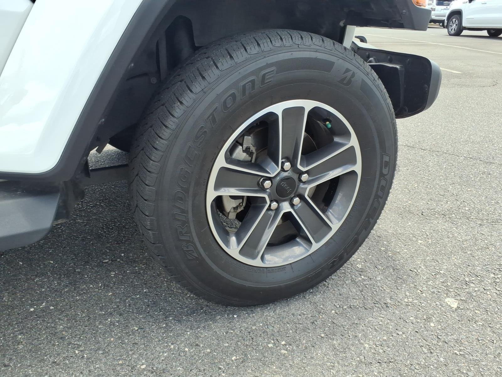 Used 2023 Bright White Clearcoat Jeep Sahara image 12