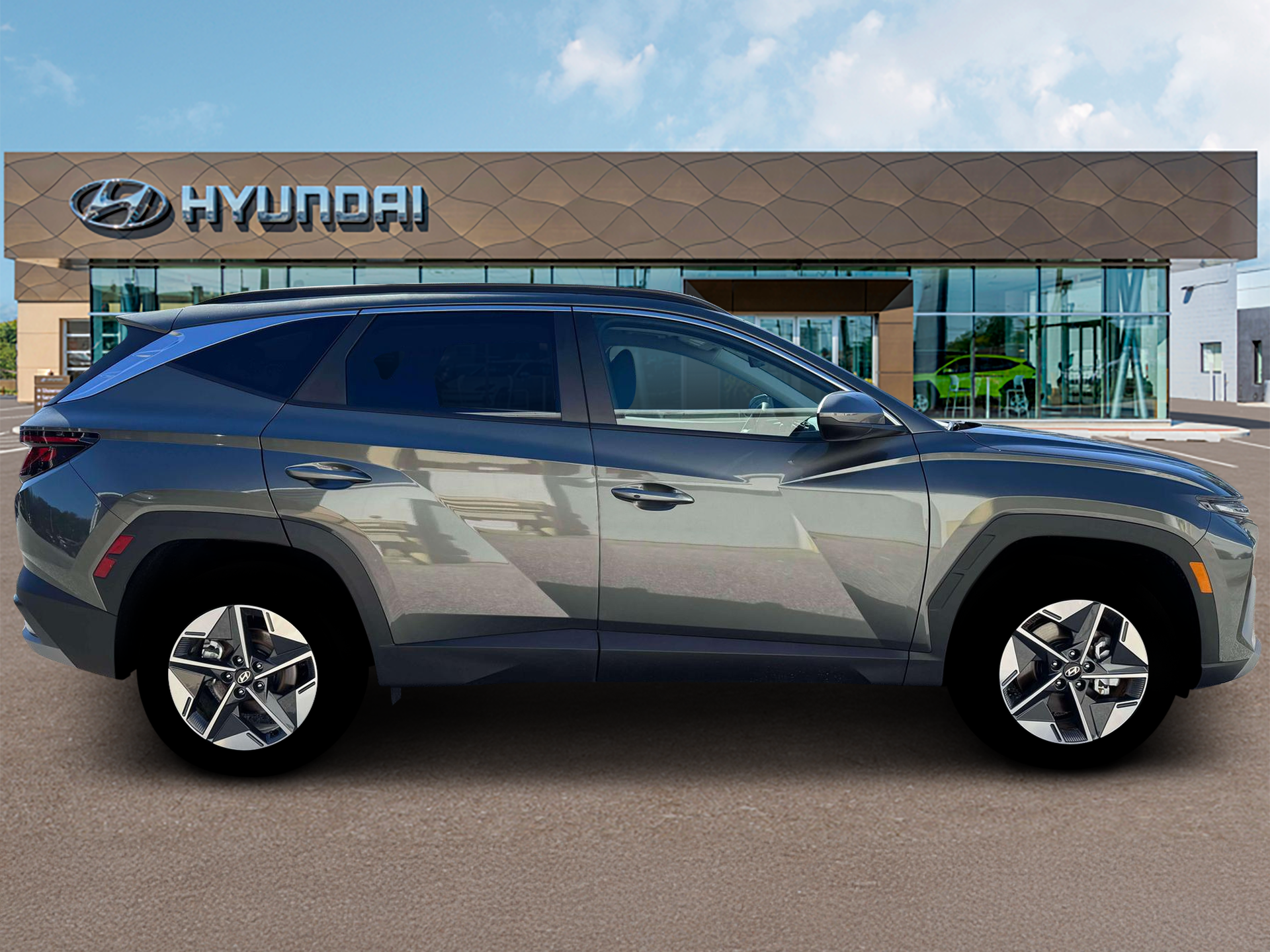 New 2026 Amazon Gray Hyundai SEL AWD image 8