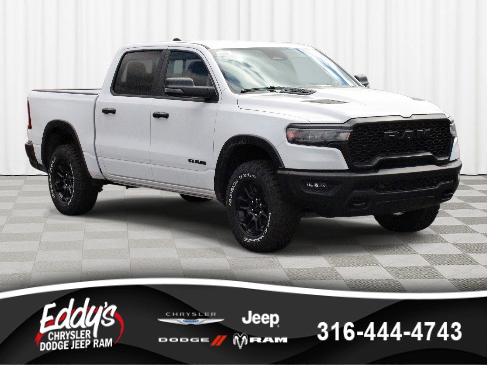 New 2026 Bright White Clear-Coat Exterior Paint RAM Rebel image 1