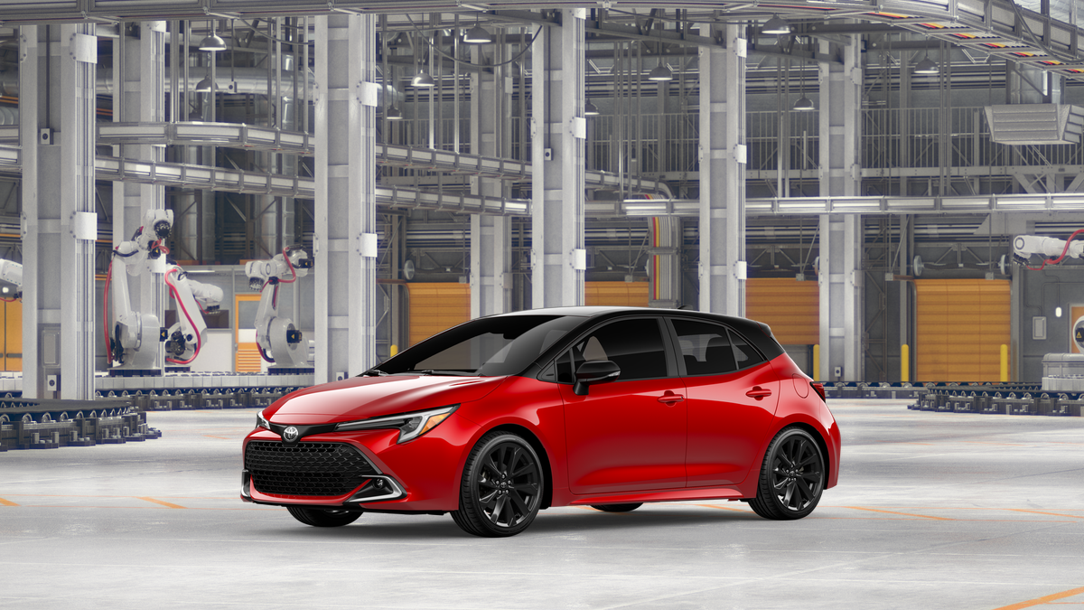 New 2027 Finish Line Red with Black roof Toyota XSE image 2