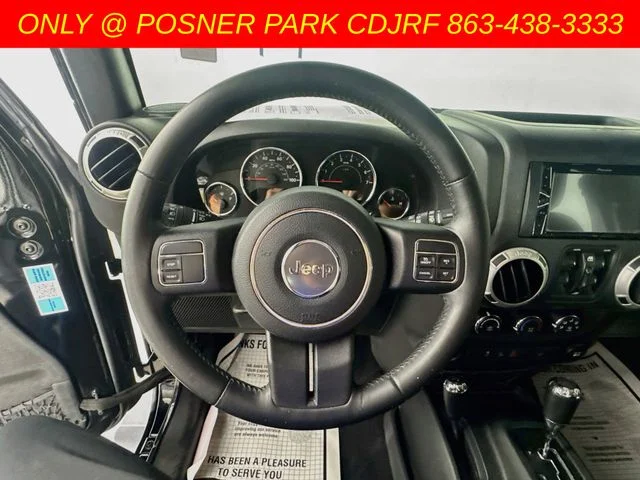 Used 2017 Black Jeep Unlimited Sahara image 10