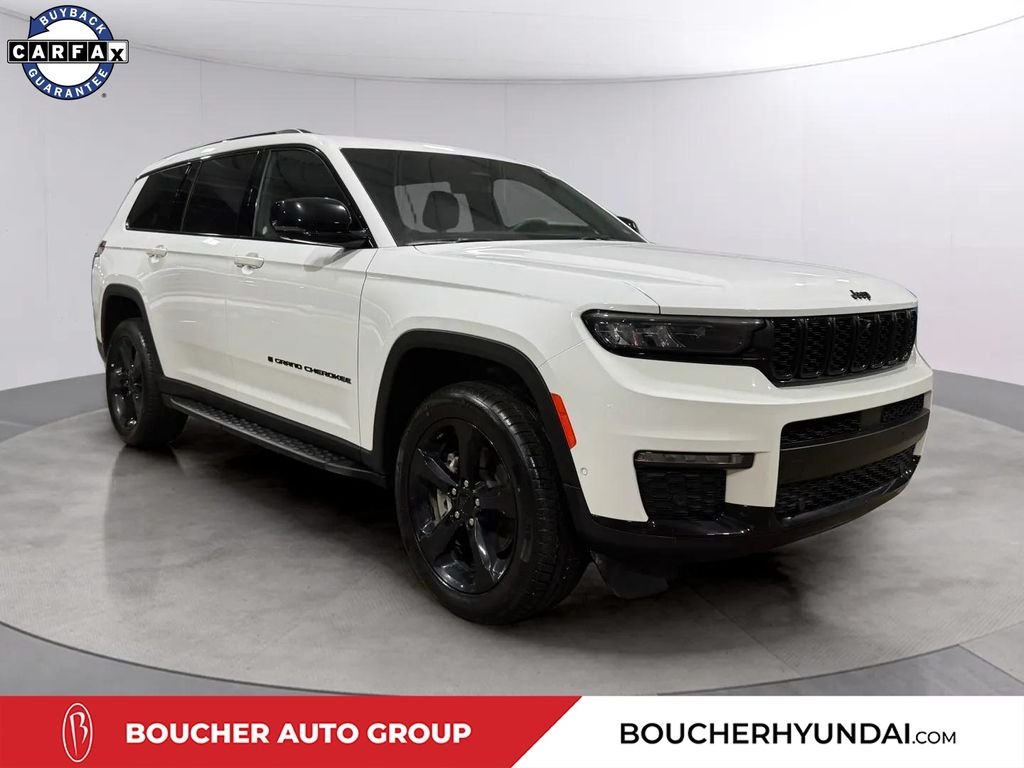 Used 2024 Bright White Clearcoat Jeep Limited image 1