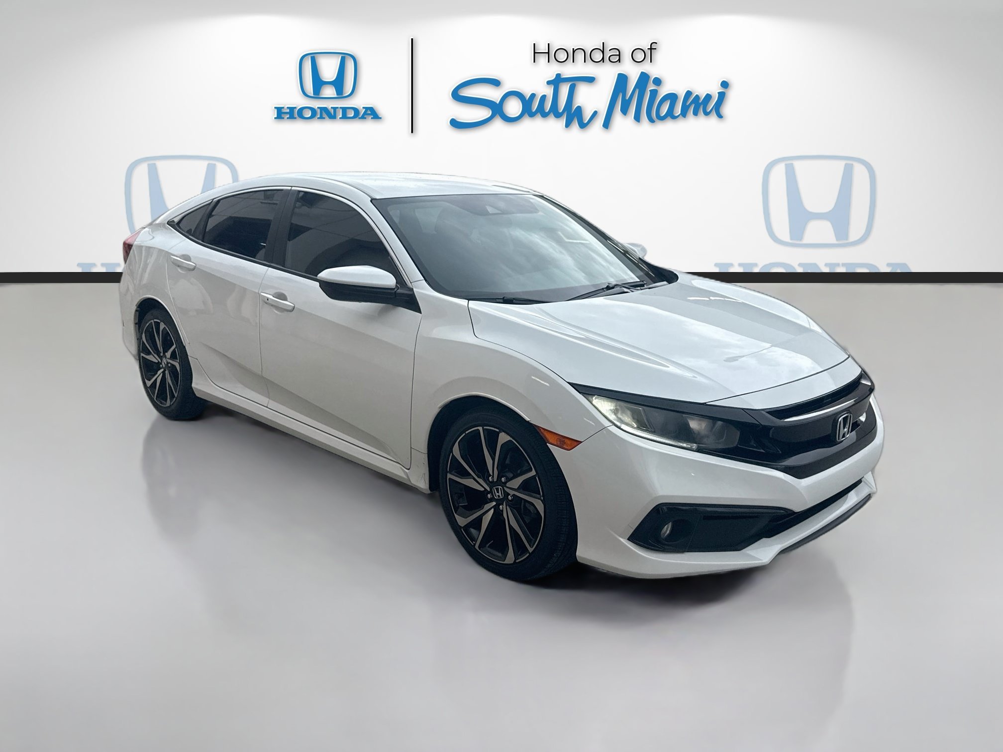 Used 2020 Platinum White Pearl Honda Sport image 1