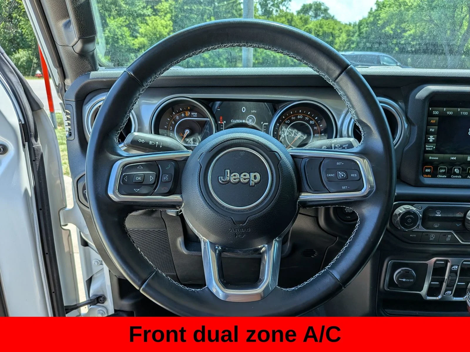 Used 2022 Bright White Clearcoat Jeep Overland image 14