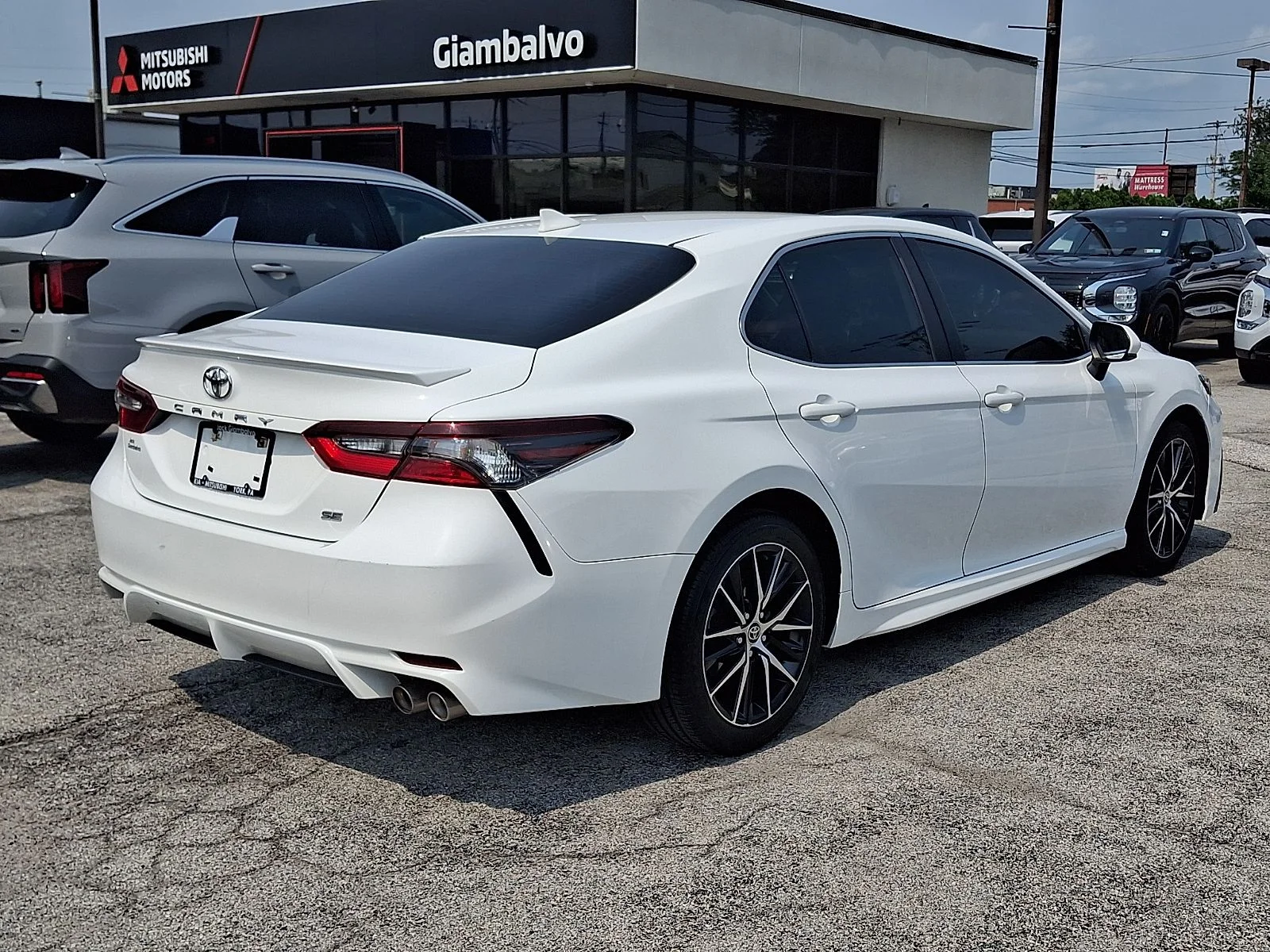 Used 2021 White Toyota SE image 2