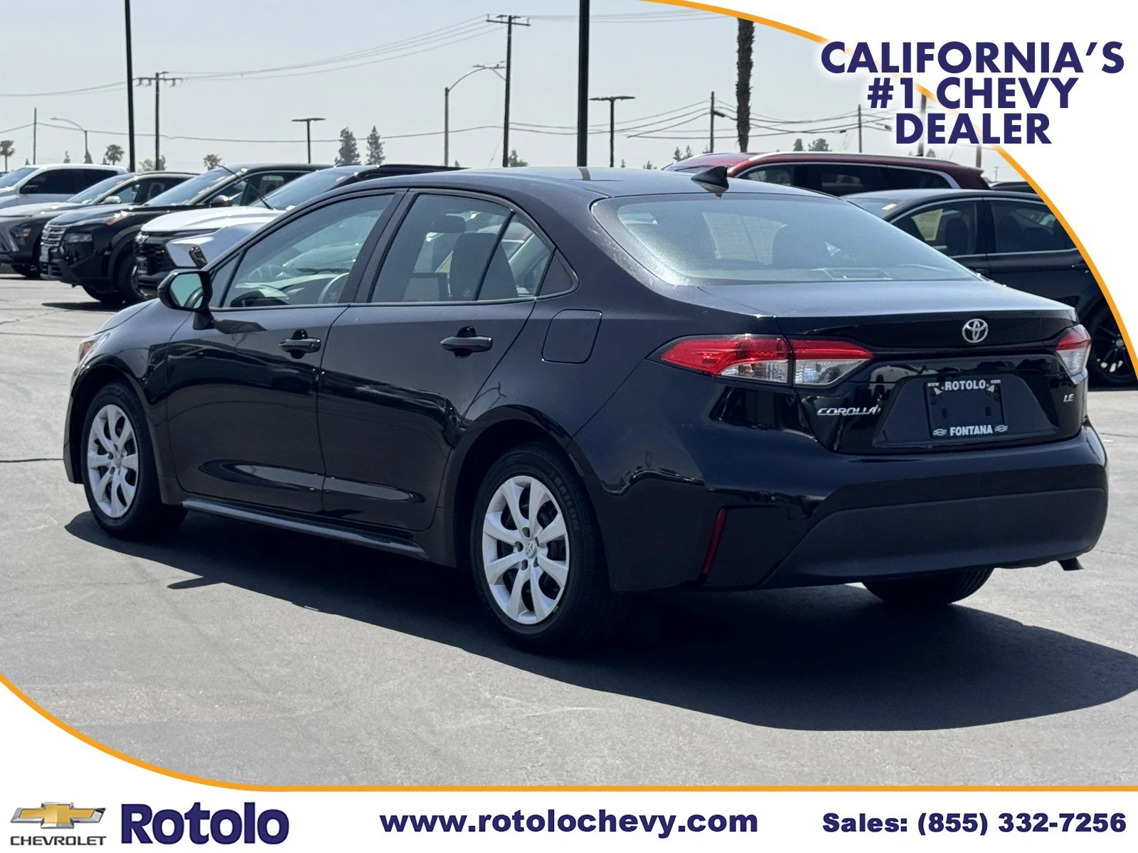 Used 2023 MIDNIGHT BLACK ME Toyota LE image 4