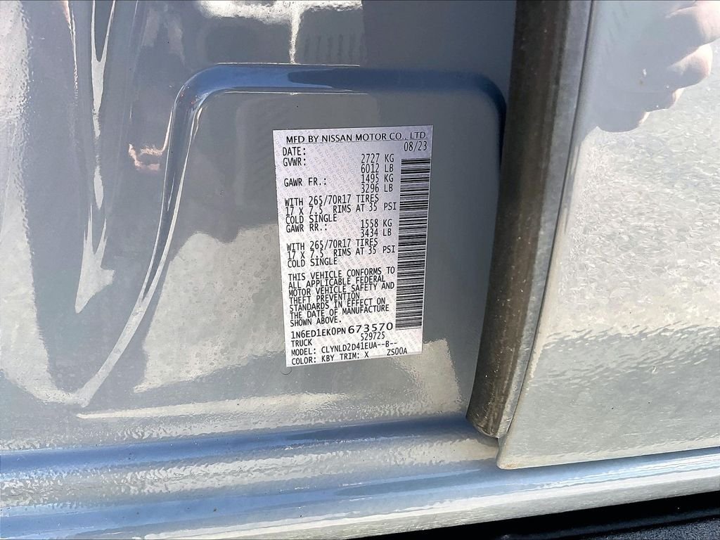 Used 2023 Boulder Gray Pearl Nissan PRO-4X image 32