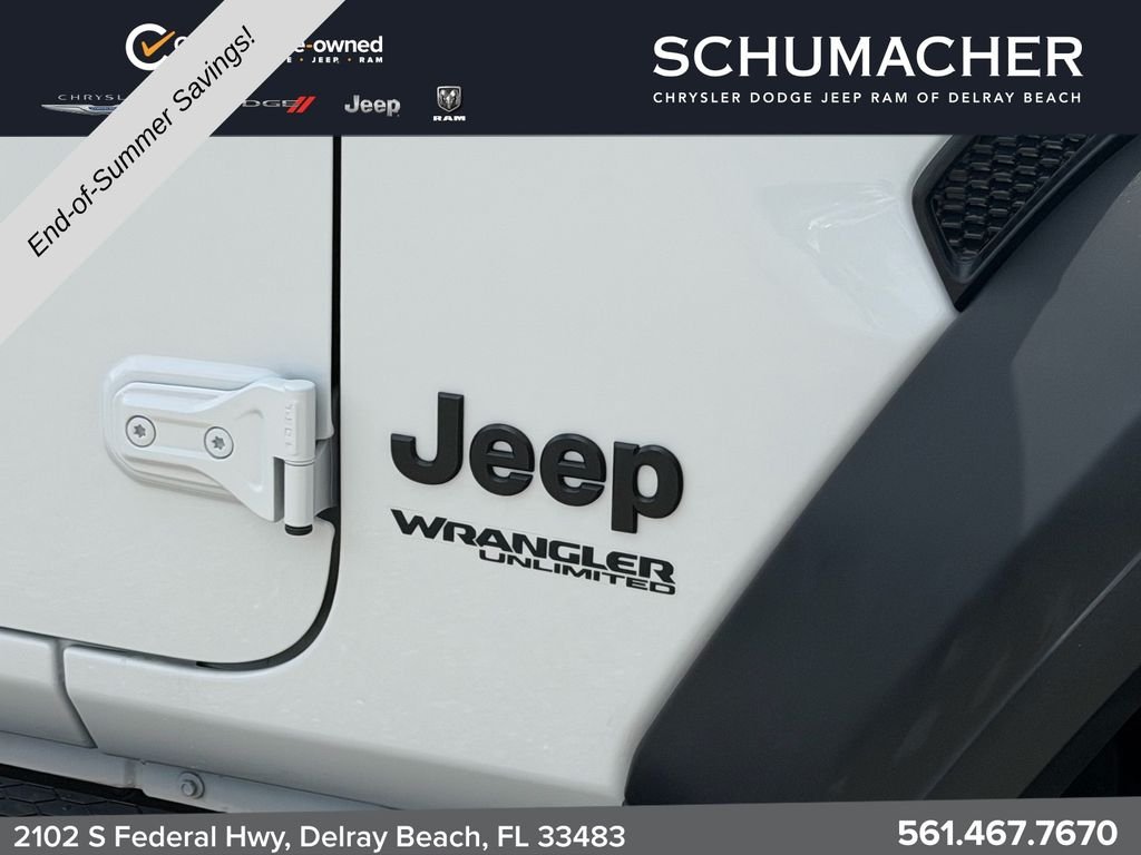Used 2022 White Jeep Unlimited Sport S image 10