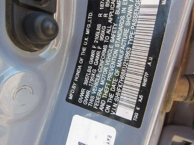Certified Used 2019 Sonic Gray Pearl Honda EX image 28