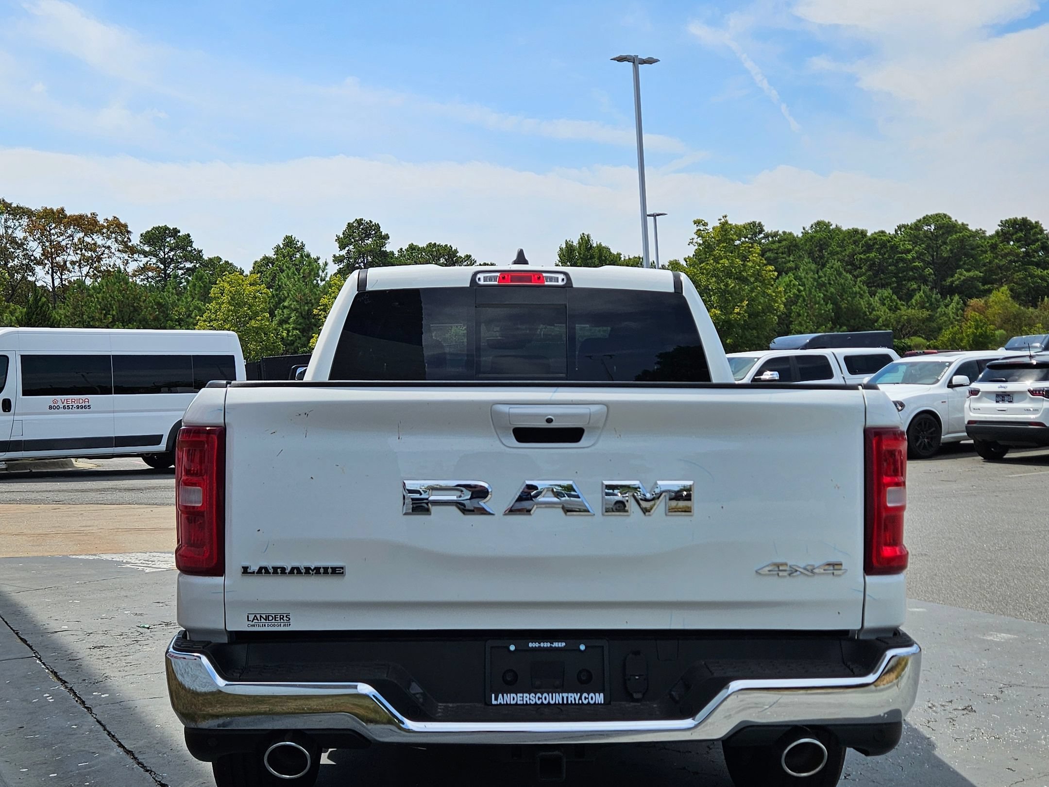 New 2026 Bright White Clear-Coat Exterior Paint RAM Laramie image 6