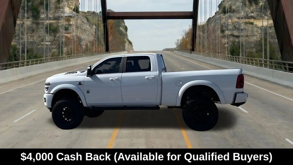 New 2026 Bright White Clear-Coat Exterior Paint RAM Laramie image 5