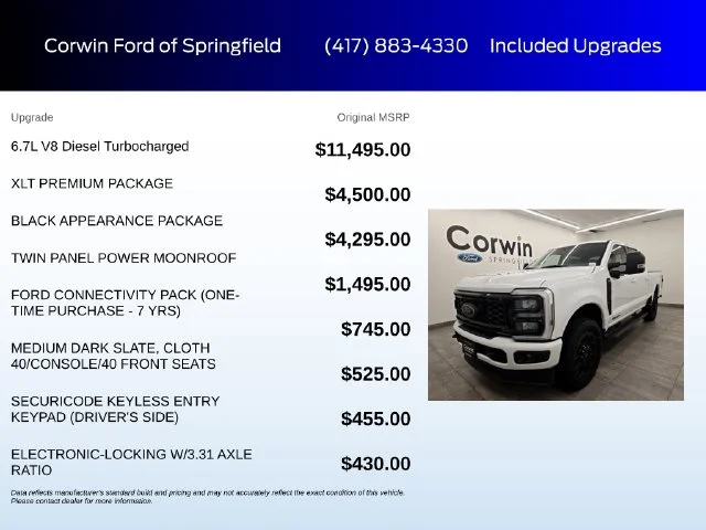 New 2026 Oxford White Ford F-250® XLT image 5