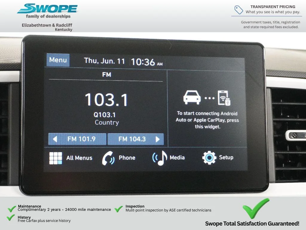 Certified Used 2023 Black Noir Pearl Hyundai SE image 18