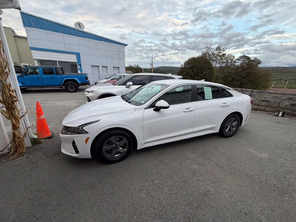 Used 2022 Kia K5 LXS with VIN 5XXG14J24NG141887 for sale in Forest City, PA