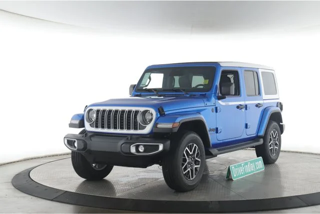 New 2026 Hydro Blue Pearl-Coat Exterior Paint Jeep Sahara image 10