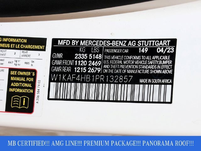 Certified Used 2023 Polar White Mercedes-Benz C 300 image 38